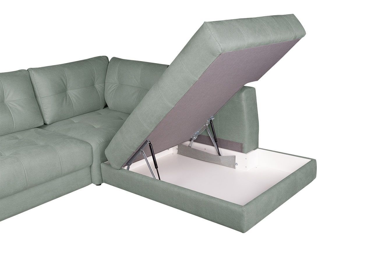 Модульный угловой диван-кровать Брайтон с оттоманкой