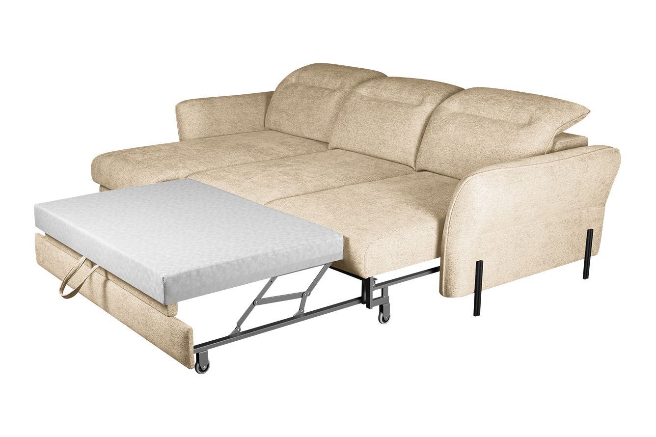 Модульный угловой диван-кровать Мишель с канапе Стандарт 75-21 округлый