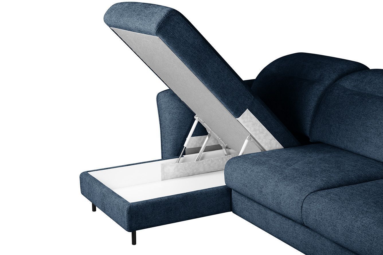 Модульный угловой диван-кровать Мишель с канапе Стандарт 75-21 округлый