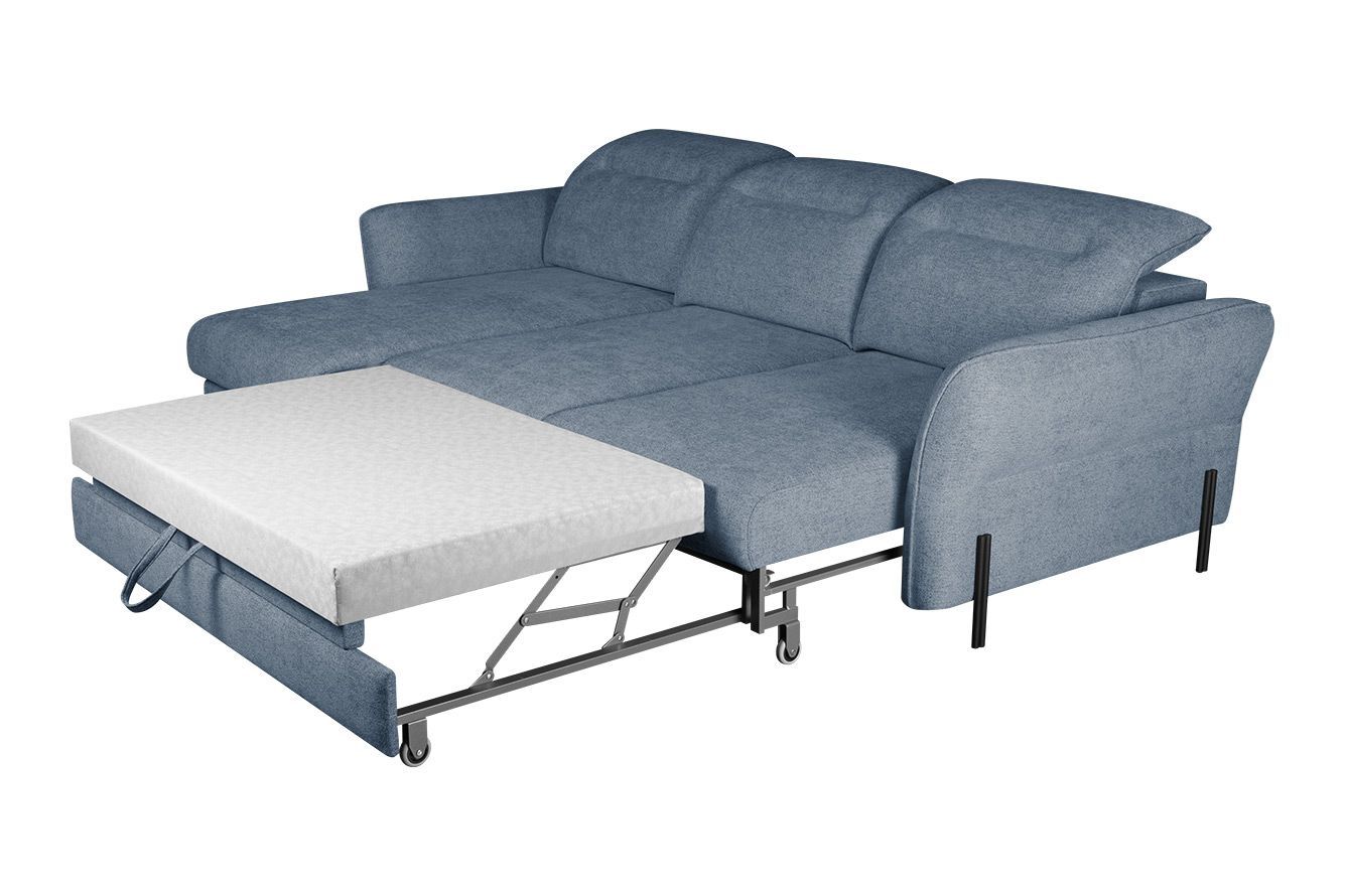 Модульный угловой диван-кровать Мишель с канапе Стандарт 75-21 округлый