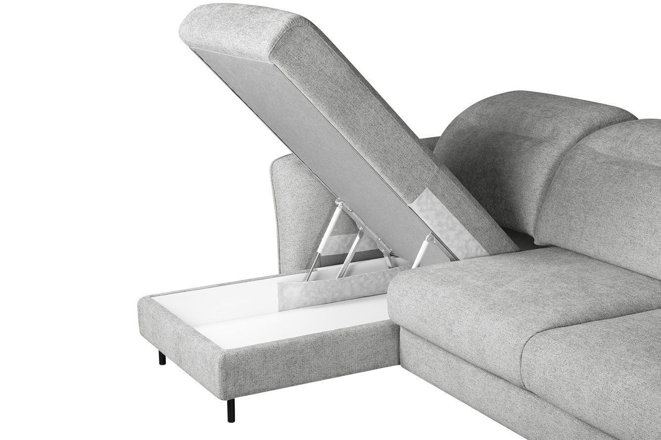 Модульный угловой диван-кровать Мишель с канапе Стандарт 75-21 округлый