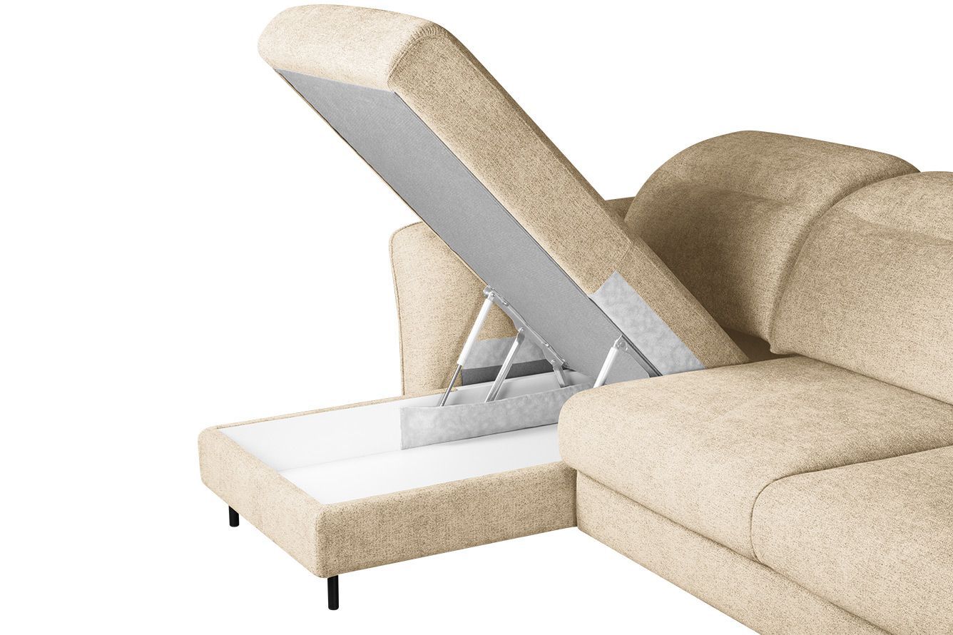 Модульный угловой диван-кровать Мишель с канапе Стандарт 85-21 округлый