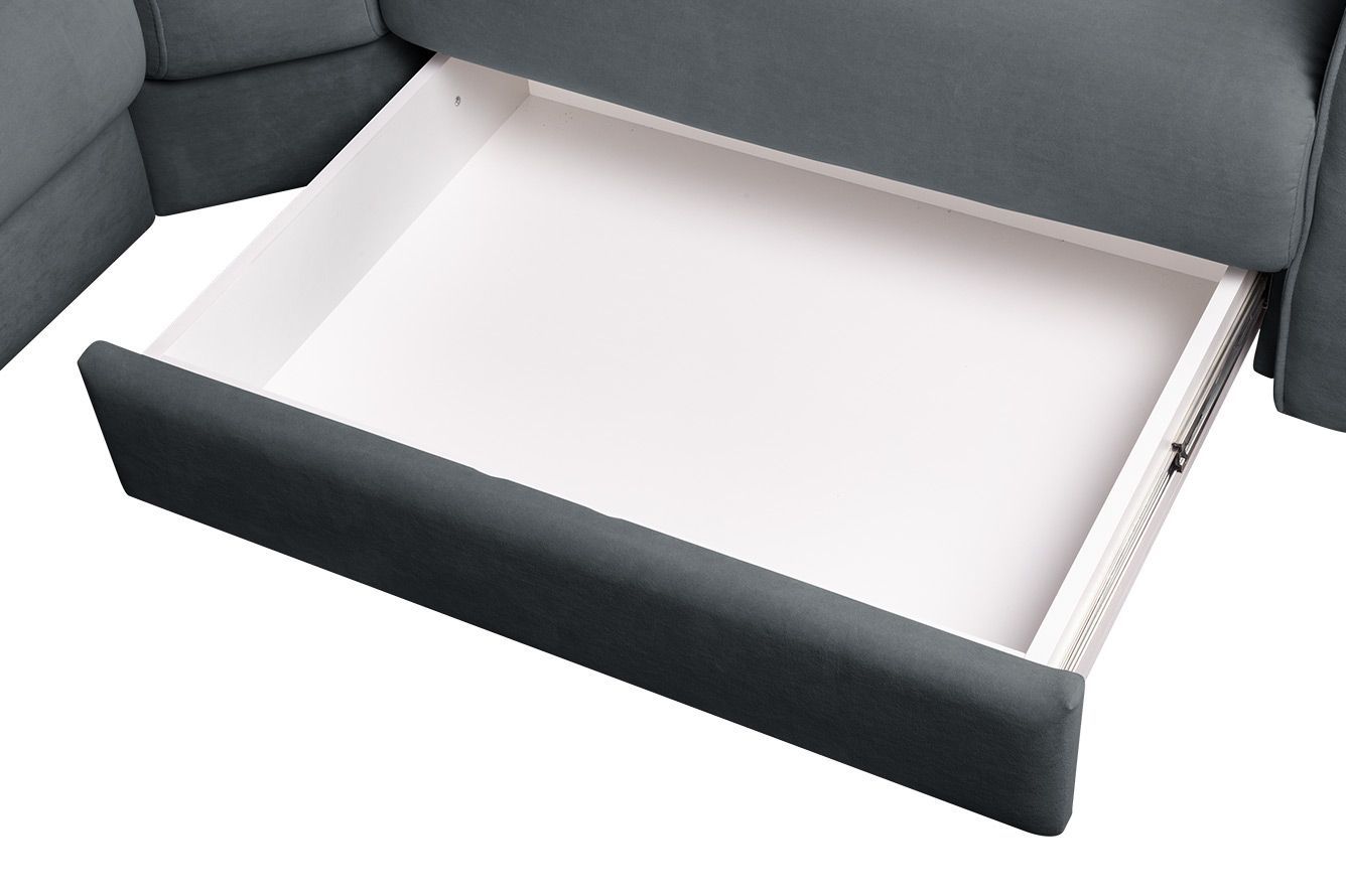 Модульный угловой диван-кровать Мишель угол с тумбой Стандарт 85-13 прямоугольный