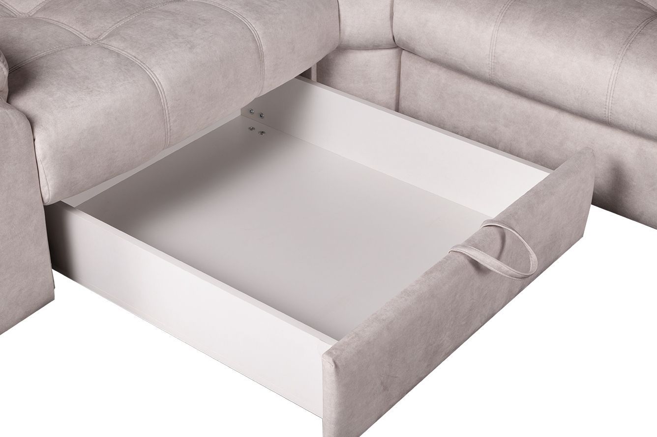 Модульный угловой диван-кровать Орлеан с тумбой