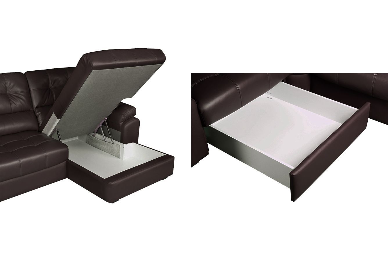 Модульный угловой диван-кровать Орлеан угол с канапе