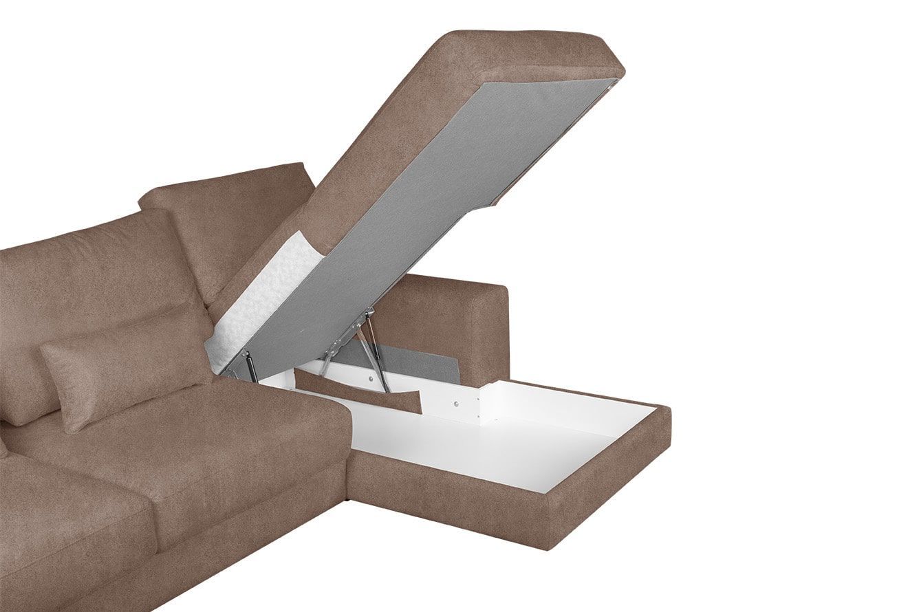 Модульный угловой диван-кровать Престон с канапе