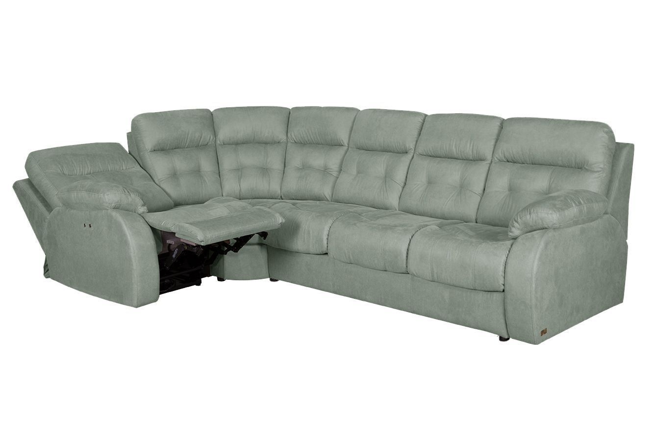 Модульный угловой диван-кровать Рей с тумбой электрический реклайнер