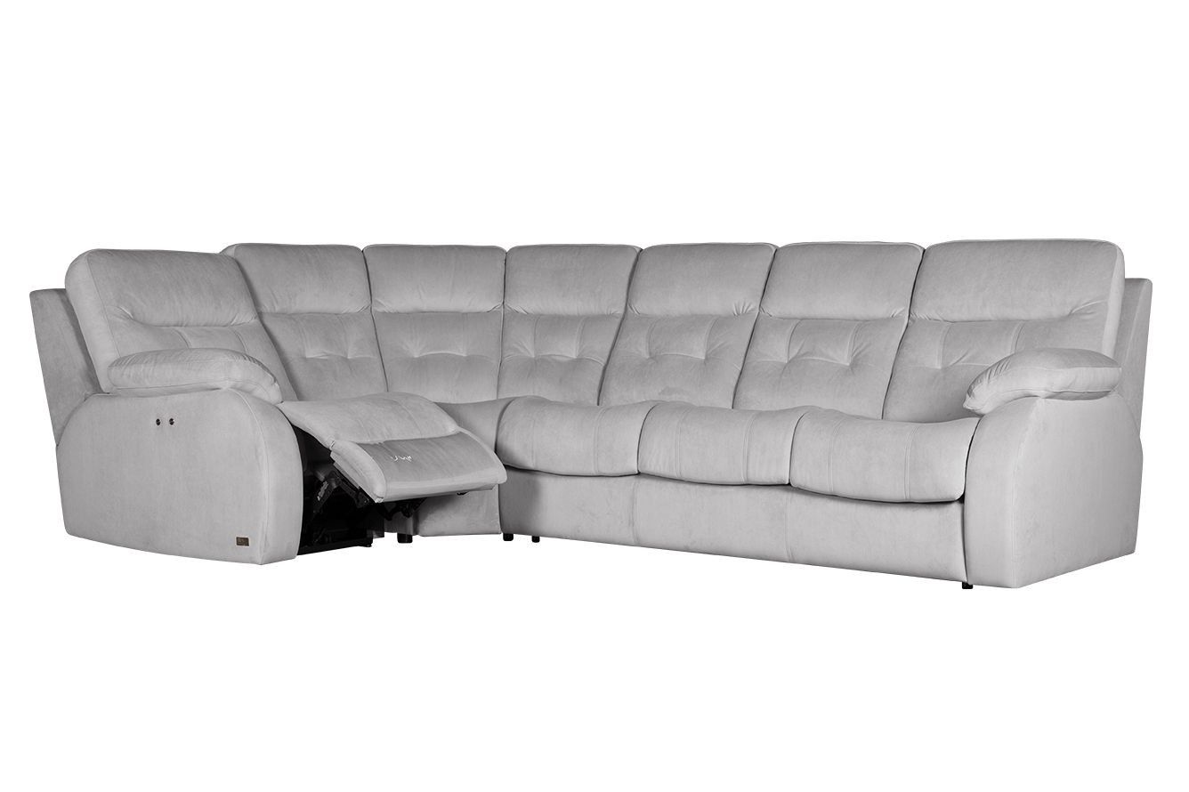 Модульный угловой диван-кровать Рей с тумбой электрический реклайнер