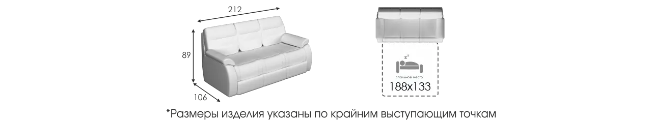 Рей размеры